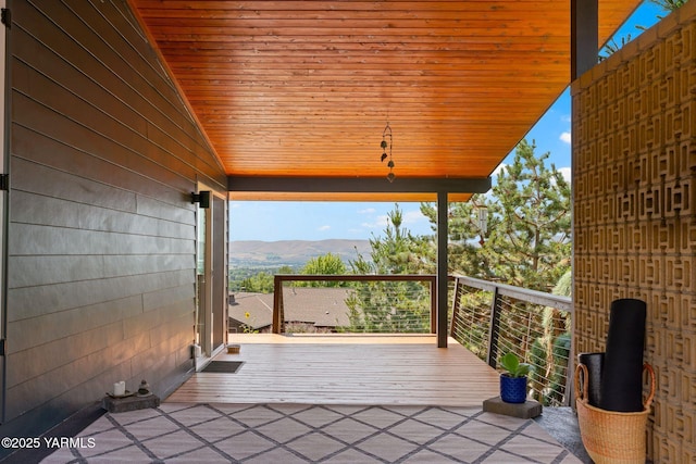 5709 Marilane St, Yakima, WA 98908 - wooden deck with a mountain view