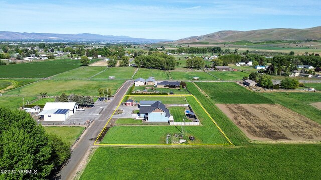 aerial view featuring a mountain view