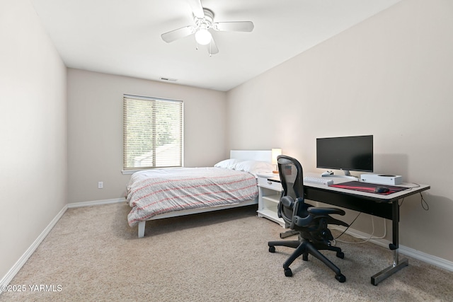 310 W Riverview Ave Unit C, Selah, WA 98942 - bedroom featuring carpet flooring and a ceiling fan