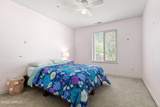 310 W Riverview Ave Unit C, Selah, WA 98942 - carpeted bedroom featuring baseboards and ceiling fan