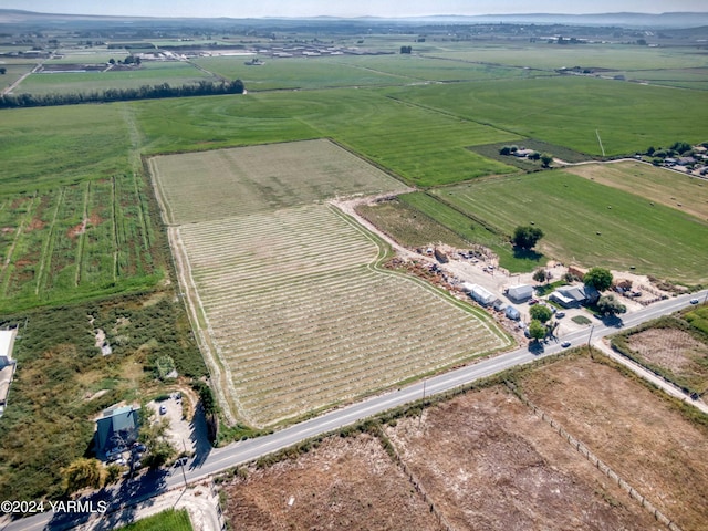 drone / aerial view with a rural view