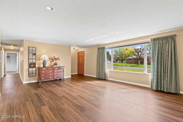 220 N 42nd Ave, Yakima, WA 98908 - living room with wood finished floors, baseboards, and recessed lighting
