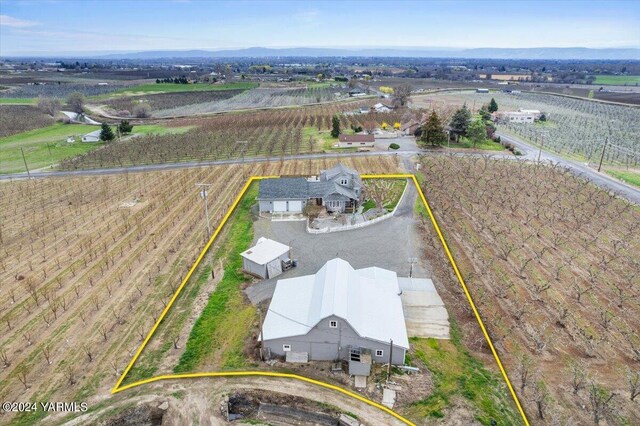 31 Gilbert Rd, Zillah, WA 98953 - view of rural area featuring property parcel outlined and farmland