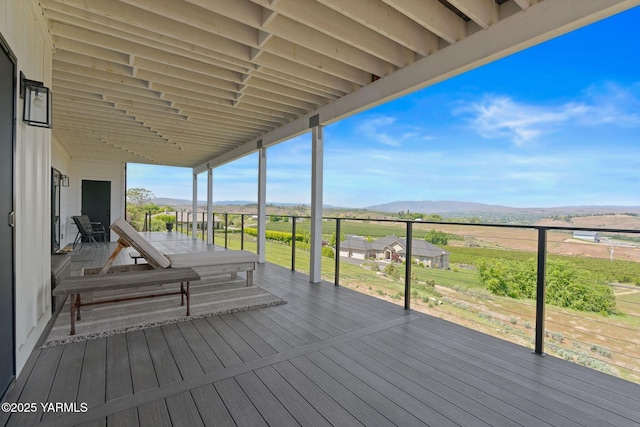 4611 Hilltop Way, Yakima, WA 98908 - wooden terrace with a mountain view