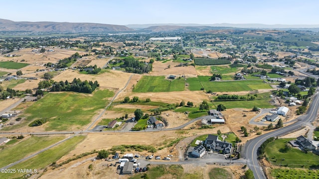 921 Tibbling Rd, Selah, WA 98942 - aerial overview of property's location featuring a mountain backdrop