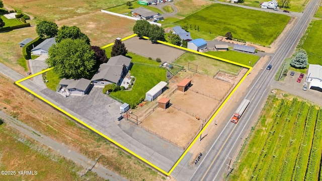 1312 Dazet Rd, Yakima, WA 98908 - overview of rural landscape featuring property boundaries highlighted