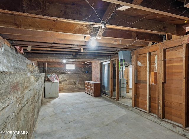 view of basement