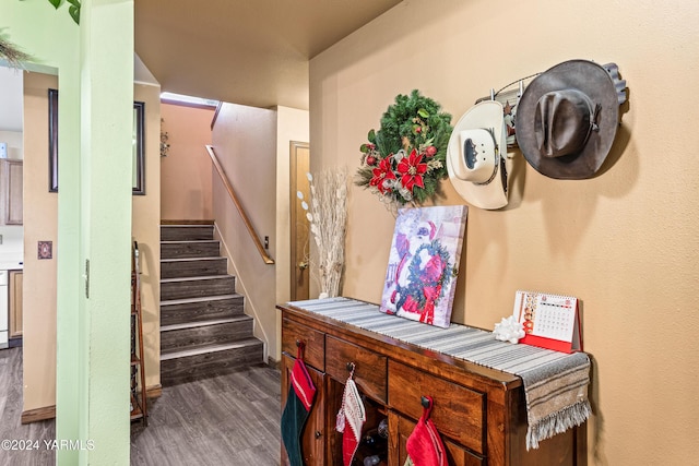 2705 Garrett St, Yakima, WA 98902 - staircase featuring wood finished floors