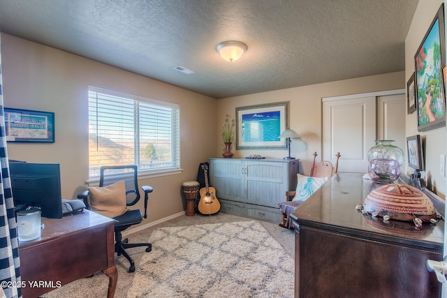 310 S 12th St, Selah, WA 98942 - carpeted home office with a textured ceiling and baseboards