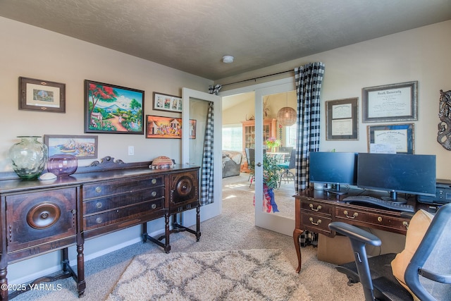 310 S 12th St, Selah, WA 98942 - office area featuring french doors and carpet flooring