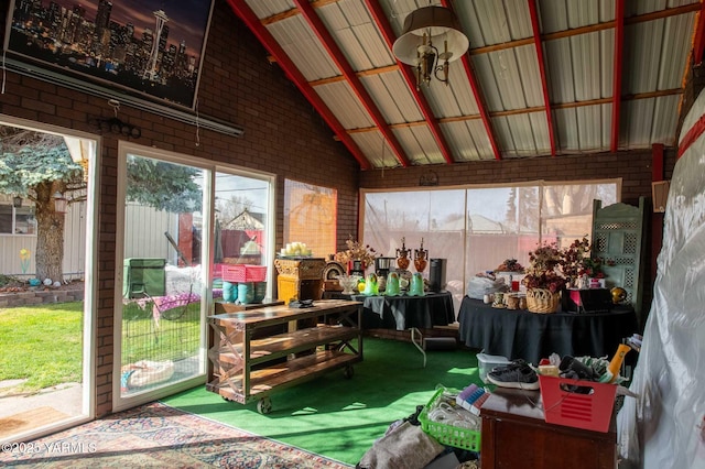 view of sunroom / solarium