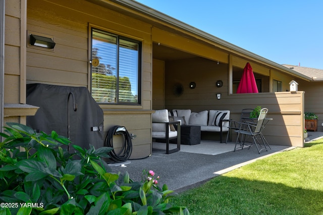 101 N 48th Ave Unit 31A, Yakima, WA 98908 - view of patio featuring outdoor lounge area and area for grilling