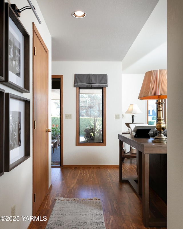 101 N 48th Ave Unit 31A, Yakima, WA 98908 - office featuring dark wood-style floors, healthy amount of natural light, and recessed lighting