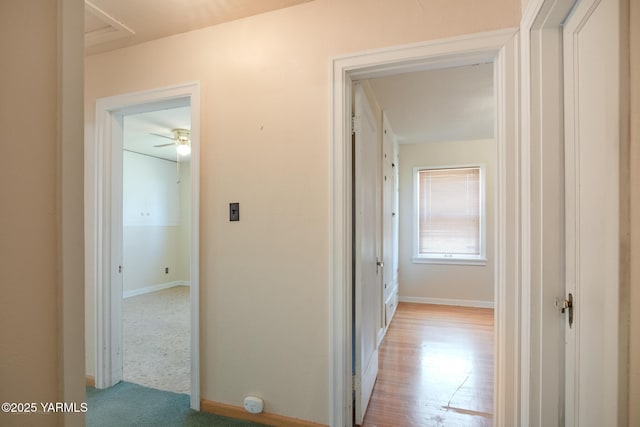 1012 S 29th Ave, Yakima, WA 98902 - hallway with baseboards and light wood finished floors