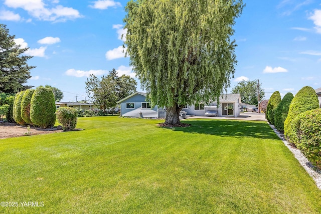 516 N Elm St, Toppenish, WA 98948 - view of grassy yard with a patio area