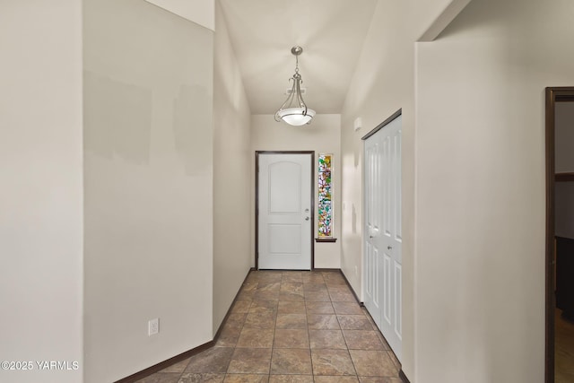 5901 Coolidge Rd, Yakima, WA 98903 - entryway featuring dark stone finish floors and a towering ceiling