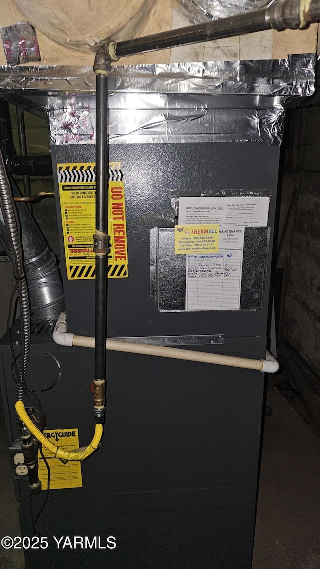 807 S 11th Ave, Yakima, WA 98908 - basement view of heating unit