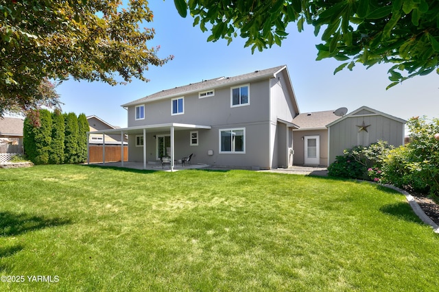 5807 W Whatcom Ave, Yakima, WA 98903 - rear view of house featuring a patio and stucco siding