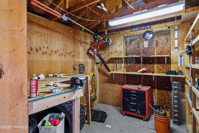 view of storage room