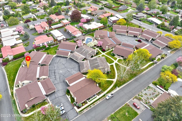 bird's eye view featuring a residential view