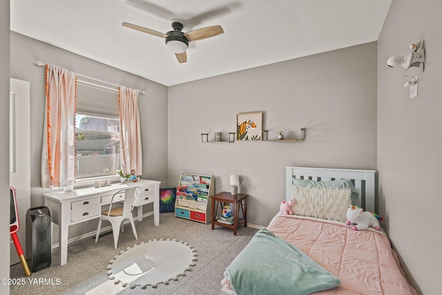 7302 Crown Crest Ave, Yakima, WA 98903 - bedroom featuring carpet, ceiling fan, and baseboards