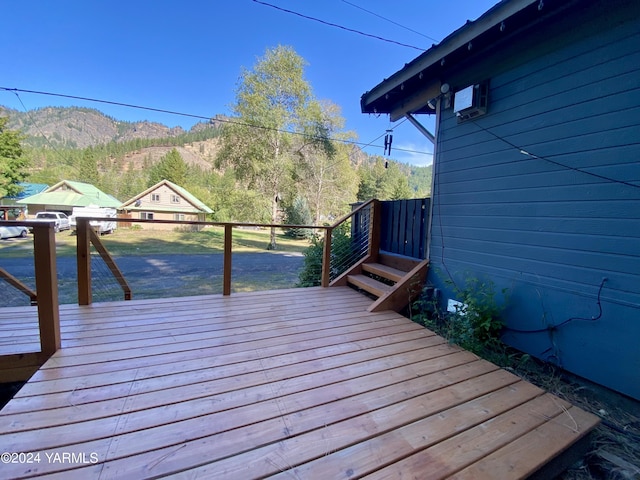 230 Pine Cliffs Dr, Naches, WA 98937 - wooden deck with a mountain view