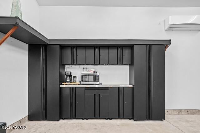 1319 S 15th Ave, Yakima, WA 98902 - bar area with an AC wall unit and stainless steel microwave