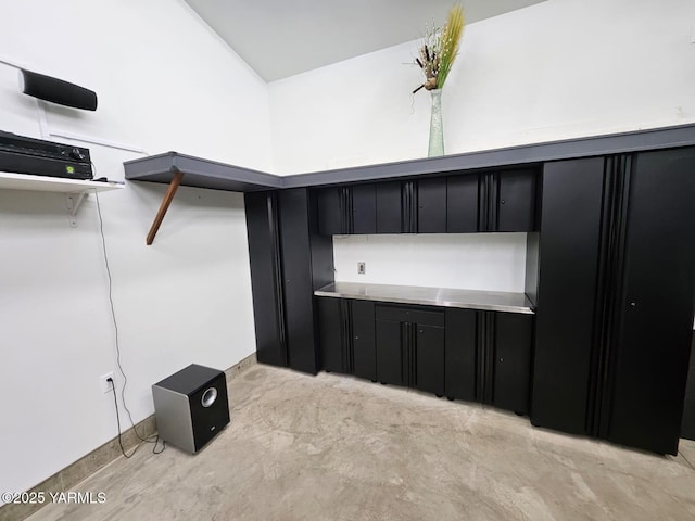 interior space featuring concrete flooring