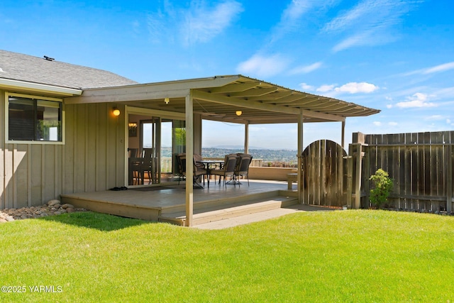 10800 Zier Rd, Yakima, WA 98908 - view of yard featuring a deck