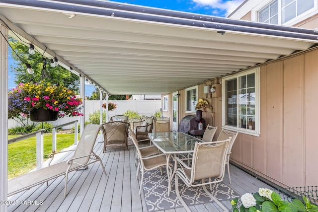 101 N 56th Ave, Yakima, WA 98908 - wooden deck with outdoor dining space