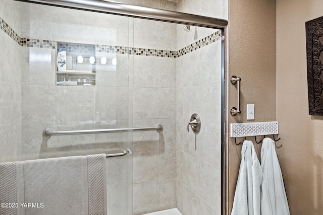 3012 S 79th Ave, Yakima, WA 98903 - bathroom with a stall shower and a textured wall
