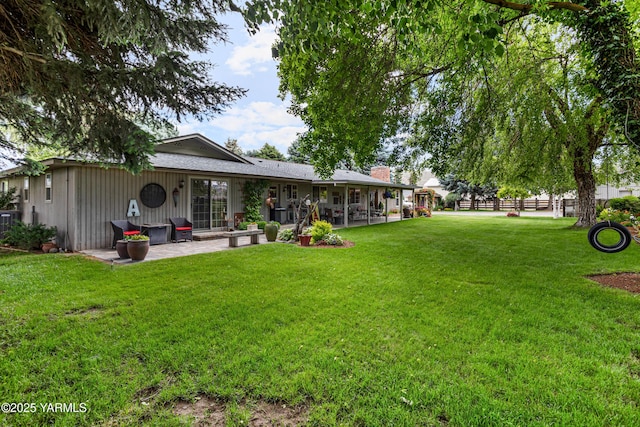 3012 S 79th Ave, Yakima, WA 98903 - rear view of house with a patio area and a chimney
