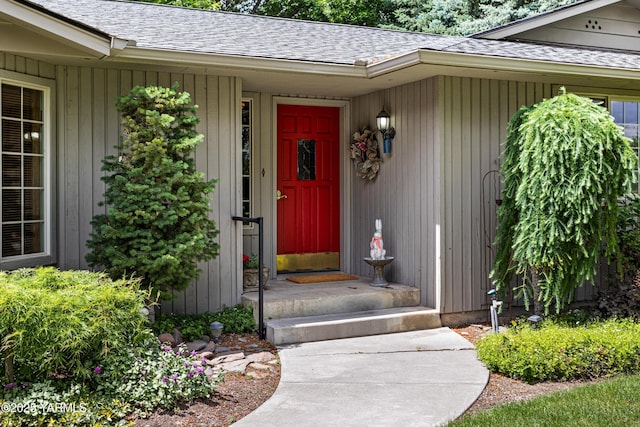 3012 S 79th Ave, Yakima, WA 98903 - doorway to property featuring roof with shingles