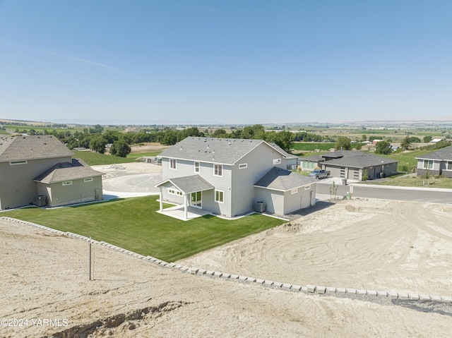 bird's eye view with a residential view