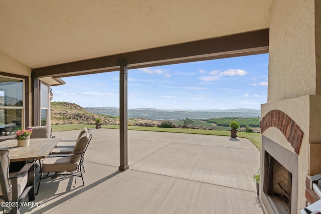 1893 Young Grade Rd, Yakima, WA 98908 - view of patio featuring a mountain view and outdoor dining area