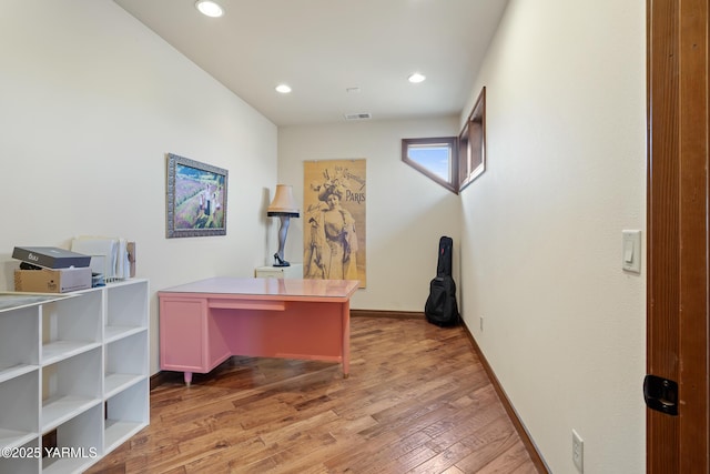 1893 Young Grade Rd, Yakima, WA 98908 - home office with light wood-style floors, recessed lighting, and baseboards