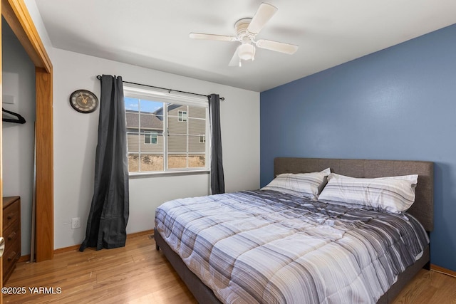 7501 Glacier Way, Yakima, WA 98908 - bedroom featuring wood finished floors and ceiling fan