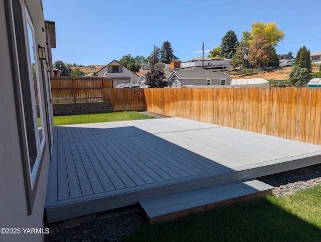 121 Lyle Loop Rd, Selah, WA 98942 - deck featuring a fenced backyard and a residential view