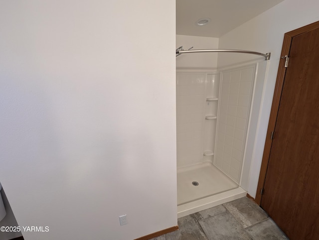 121 Lyle Loop Rd, Selah, WA 98942 - bathroom with a shower stall and baseboards