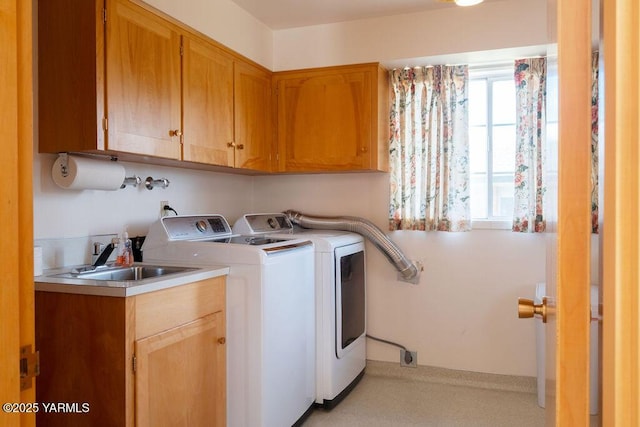 3606 Richey Rd, Yakima, WA 98902 - washroom featuring cabinet space and washer and clothes dryer