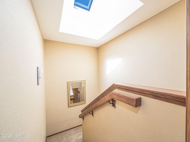 9203 W Yakima Ct, Yakima, WA 98908 - stairs with a skylight and carpet