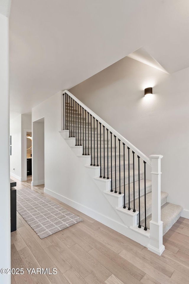 703 S 87th Ave, Yakima, WA 98908 - stairway featuring wood finished floors and baseboards