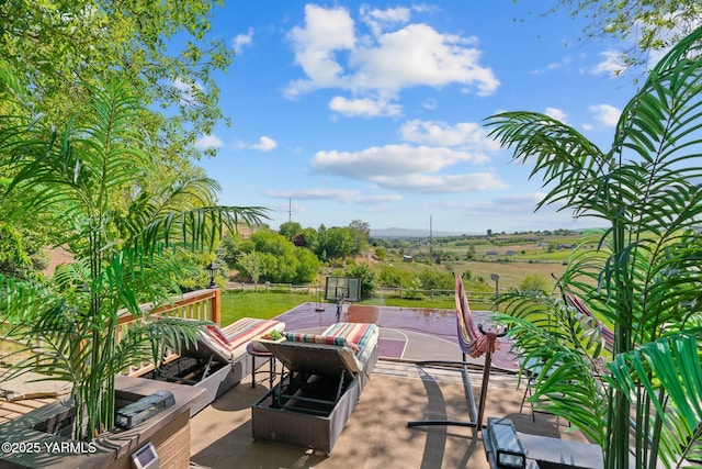 12900 Douglas Rd, Yakima, WA 98908 - view of patio / terrace with basketball hoop