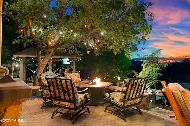12900 Douglas Rd, Yakima, WA 98908 - view of patio / terrace featuring a fire pit