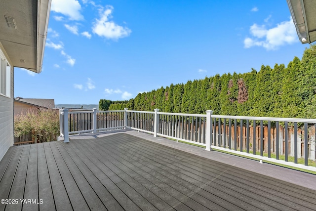 604 N 57th St, Yakima, WA 98901 - deck featuring a forest view