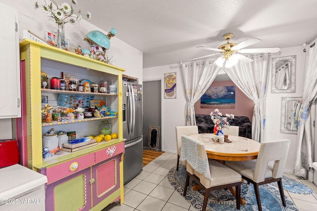 7610 Summitview Ave # 1, Yakima, WA 98908 - dining space with light tile patterned flooring and ceiling fan