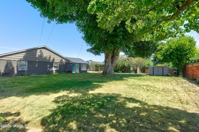4504 W Lincoln Ave, Yakima, WA 98908 - view of yard with a storage unit and cooling unit