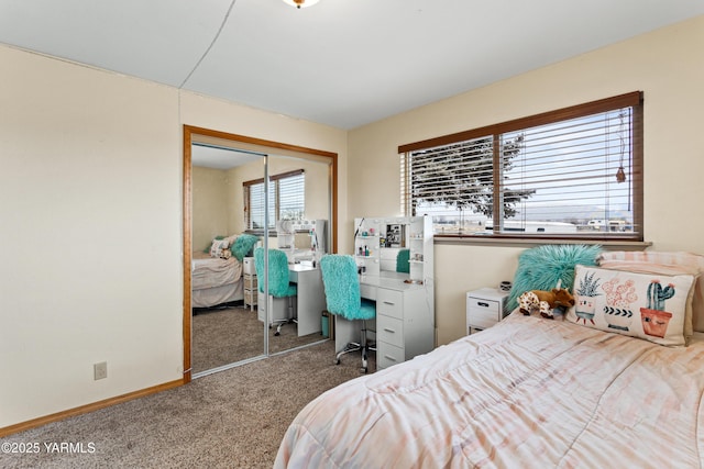 7773 N Wenas Rd, Selah, WA 98942 - carpeted bedroom featuring a closet and baseboards