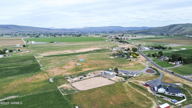 7773 N Wenas Rd, Selah, WA 98942 - aerial view of property and surrounding area with a mountainous background