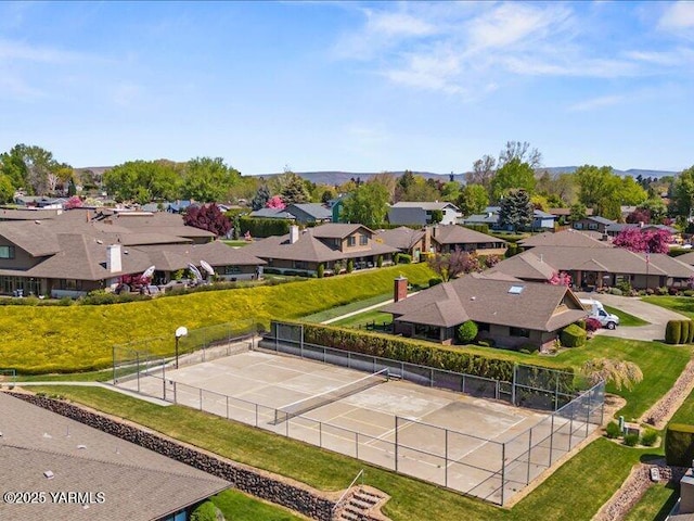 bird's eye view featuring a residential view